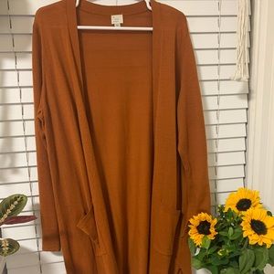 Burnt orange cardigan